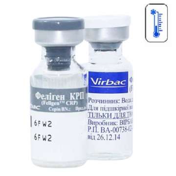 Вакцина Феліген CRP 1 доза та розчинник Virbac