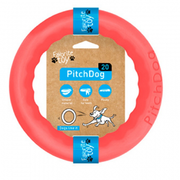Игрушка для собак Кольцо для апортировки PitchDog 20 диаметр 20 см розовый 62377