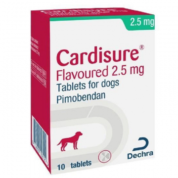 Cardisure (Кардішур) 2,5 мг при серцевої недостатності собак №10 Dechra