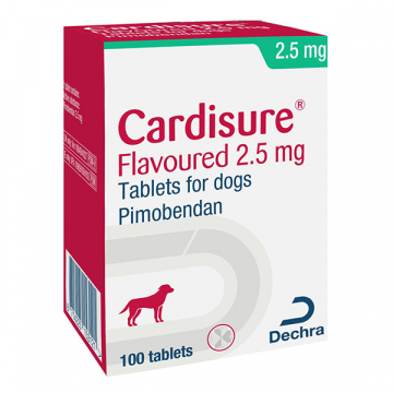 Cardisure (Кардішур) 2,5 мг при серцевої недостатності собак №10 Dechra