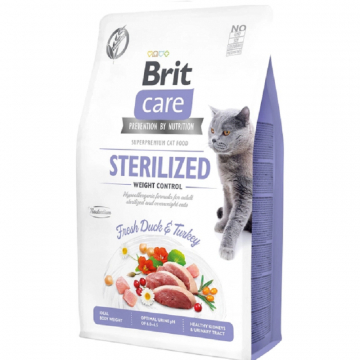 Корм для котов Брит контроль веса д/стерилизованных Brit Care Cat GF Sterilized Weight Contro 0,4кг