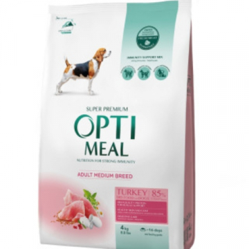 OPTIMEAL сухий корм для собак середніх  порід  індичка 4.0 кг