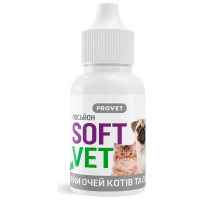 Лосьон для собак и кошек PROVET SoftVet для гигиены глаз 15 мл Природа
