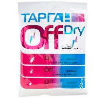 Порошок Тарган Off dry от тараканов блох муравьев постельных клопов 50 г Агро Протекшн
