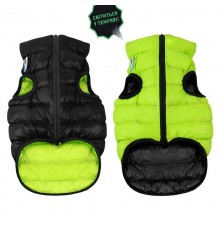 Куртка для собак AiryVest Lumi двухсторонняя салатово-черная S 30 В 57-59 см С 46-50 см Collar
