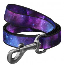Повідець для собак нейлоновий WAUDOG Nylon, малюнок "NASA21", M, Ш 20 мм, Дов 122 см/4902-0148																