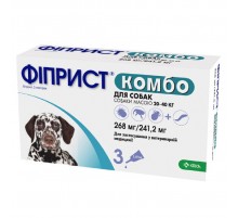 Фиприст Комбо капли на холку для собак 20-40 кг 2,68 мл 1 пипетка KRKA