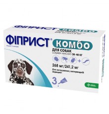 Фіприст Комбо краплі на холку для собак 20-40 кг 2,68 мл 1 піпетка KRKA