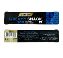 Лакомство для котов Creamy Snacks Tuna нежное пюре тунца и креветки 10 г Lucky Star