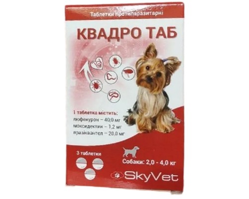 Квадро Таб д\собак 2-4кг №3 Скайвет