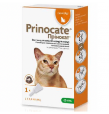 Prinocate для котів до 4 кг 0,4 мл 1 піпетка KRKA