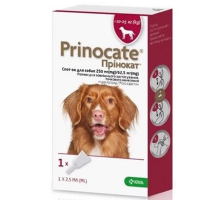 Капли на холку для собак 10-25 кг Prinocate 2,5 мл от внешних и внутренних паразитов №1 KRKA