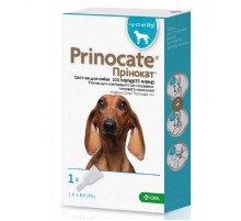 Капли на холку Принокат Prinocate от внешних и внутренних паразитов для собак 4-10 кг 1 мл №1 KRKA