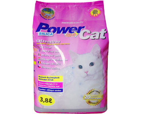 Наполнитель для кошачьих туалетов Silica Gel Power Cat силикагелевый 3,8 л StarCat