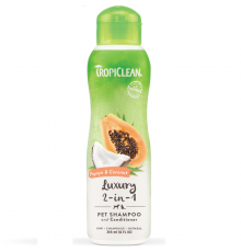 Шампунь-кондционер для собак и кошек Papaya & Coconut 2в1 для очищения и улучшения расчесывания шерсти 355 мл 202504