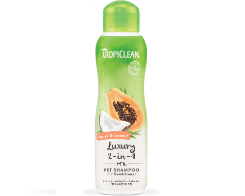 Шампунь-кондционер для собак и кошек Papaya & Coconut 2в1 для очищения и улучшения расчесывания шерсти 355 мл 202504