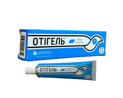 Отигель мазь для лікування отиту у собак та котів Arterium