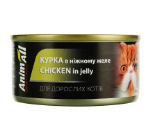 Корм для котов ANIMALL курица в нежном желе 85 г
