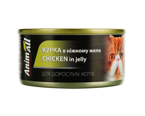 Корм для котов ANIMALL курица в нежном желе 85 г