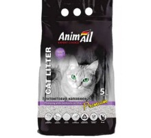 Наповнювач для котячого туалету AnimAll Бентонітовий грудкувальний з ароматом лаванди 5 л Білий