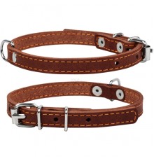 Ошейник CoLLar одинарный коричневый 10 мм 22-30 см 00156