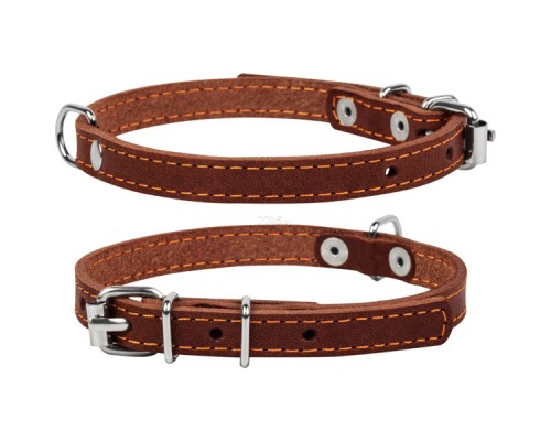 Ошейник CoLLar одинарный коричневый 10 мм 22-30 см 00156
