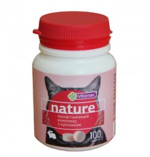 Таблетки для котов Nature поливитаминный комплекс с кроликом №100 Vitomax