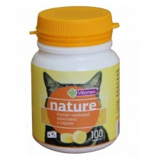 Таблетки для котов Nature поливитаминный комплекс с сыром №100 Vitomax