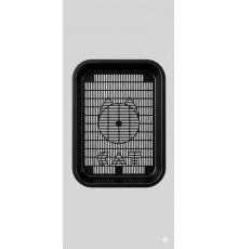 Туалет для котов и кошек Cat с сеткой черный 35*25*5 см  Collar