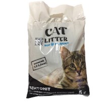 Наполнитель для кошачьего туалета бентонитовий крупний 3,5-5 мм 5 кг №5 Cat Litter