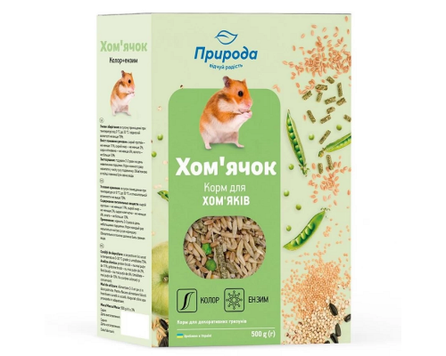 Корм Природа для хом’яків Колор + ензим 500г арт.PR241072			