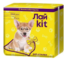 Пеленки гигиенические для животных 40 * 60 см 10 штук Лайkit