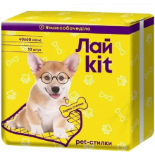 Пелюшки для собак ЛайKit гігієнічні 40х60 см 10 шт