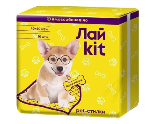 Пеленки гигиенические для животных 40 * 60 см 10 штук Лайkit