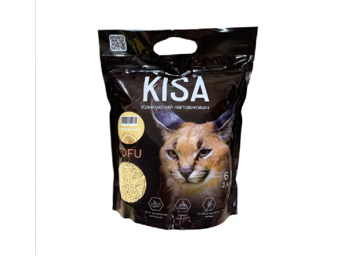 Наполнитель Kisa (Киса) соевый тофу с ароматом деревина 2,6 кг  6 л TOP CAT