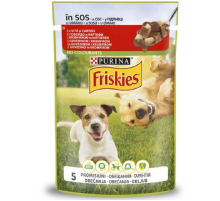 Корм для собак Friskies Dog Adult кусочки говядины с  картошкой  в подливе 100 г Purina