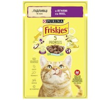 Корм для котов Friskies с кусочками ягненка в подливке  85 г Purina