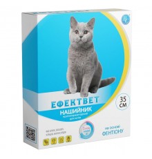 Ошейник для кошек Эффектвет Color противопаразитарный 35 см синий Ветсинтез срок 10.2026