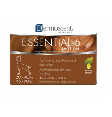 Краплі для собак Dermoscent Essential 6 spot-on для догляду за шкірою та шерстю 20-40 кг 4 шт( під замовлення 3 робочих дня)