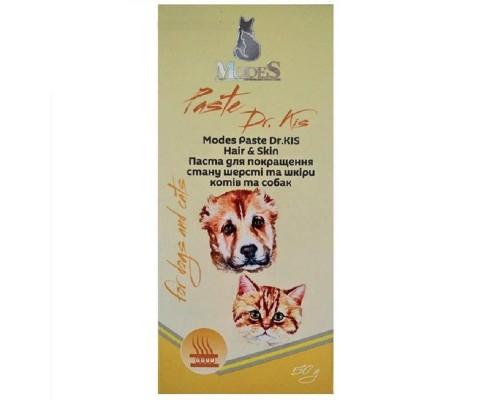 Modes Paste Dr.KIS Hair & Skin Паста для покращення стану шерсті та шкіри котів та собак 50 г/262