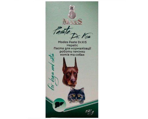 Modes Paste Dr.KIS Hepatic Паста для нормалізації роботи печінки собак та котів 50 г/260