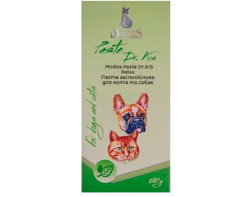 Паста для котов и собак Modes Paste Dr.KIS Relaxl успокаивающая 50 г ModeS