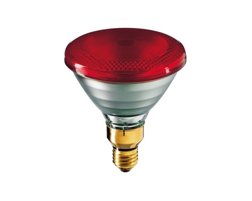 Лампа ІК 175 W 240 V LuxLight PAR38 тверде скло червона Китай