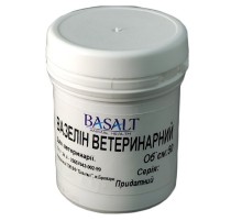 Мазь Вазелин ветеринарный смягчающее и противовоспалительное средство 50 г Базальт