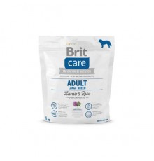 Корм для собак Бріт вагою від 25кг Brit Care Adult Large Breed Lamb and Rice 1кг