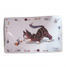 Коврик под миску Трикси Trixie Забавная кошка 44×28 см
