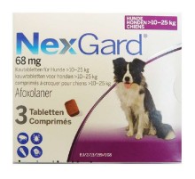 Таблетки жевательные для собак 10-25 кг NexGard от блох и клещей  №3 Merial