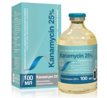 Раствор для инъекций Канамицин 25% антибиотик противомикробного действия 100 мл  O.L.KAR