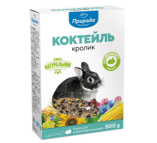 Корм Коктейль кролик  для грызунов 500 г Природа