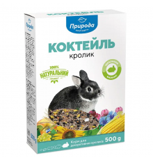 Корм Коктейль кролик  для грызунов 500 г Природа